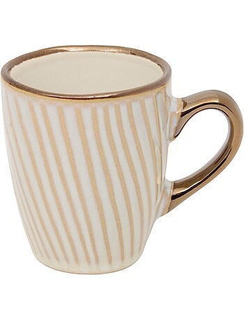 Coffret de 2 tasses avec coupelles en faïence ELLA