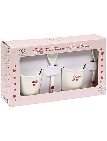 Coffret de 2 tasses VALENTINE