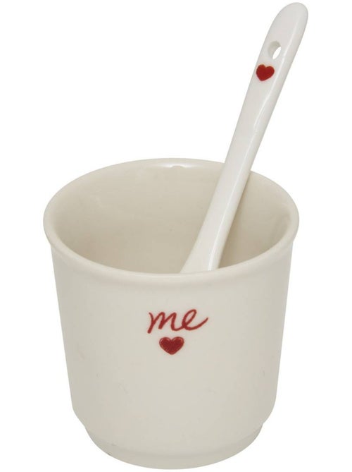 Coffret de 2 tasses VALENTINE - Kiabi Coffret de 2 tasses VALENTINE - Kiabi