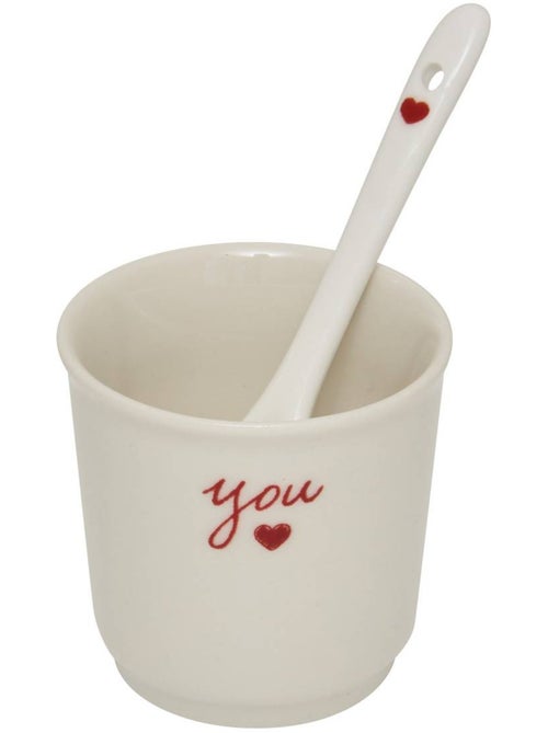 Coffret de 2 tasses VALENTINE - Kiabi Coffret de 2 tasses VALENTINE - Kiabi