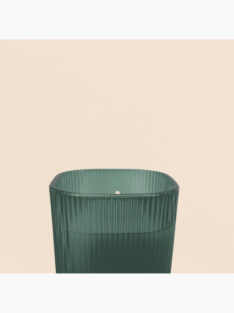 Coffret de 3 bougies led en verre vert Vert - Kiabi