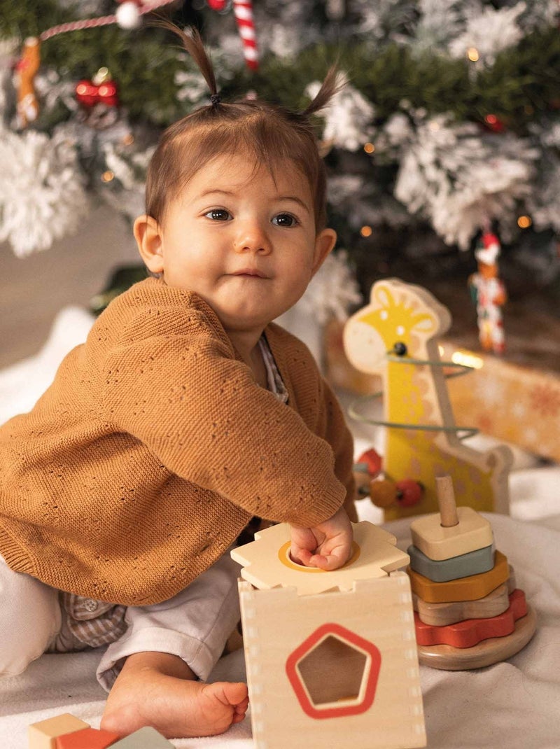 Coffret De 3 Jouets D'éveil En Bois Multicolore - Kiabi