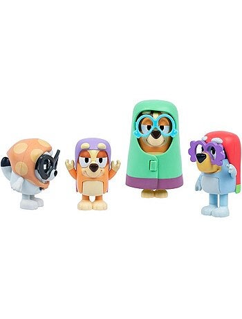 Coffret de 4 figurines - bluey - les grands-mères - dès 3 ans