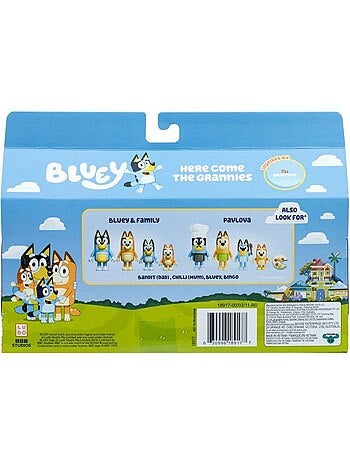 Coffret de 4 figurines - bluey - les grands-mères - dès 3 ans
