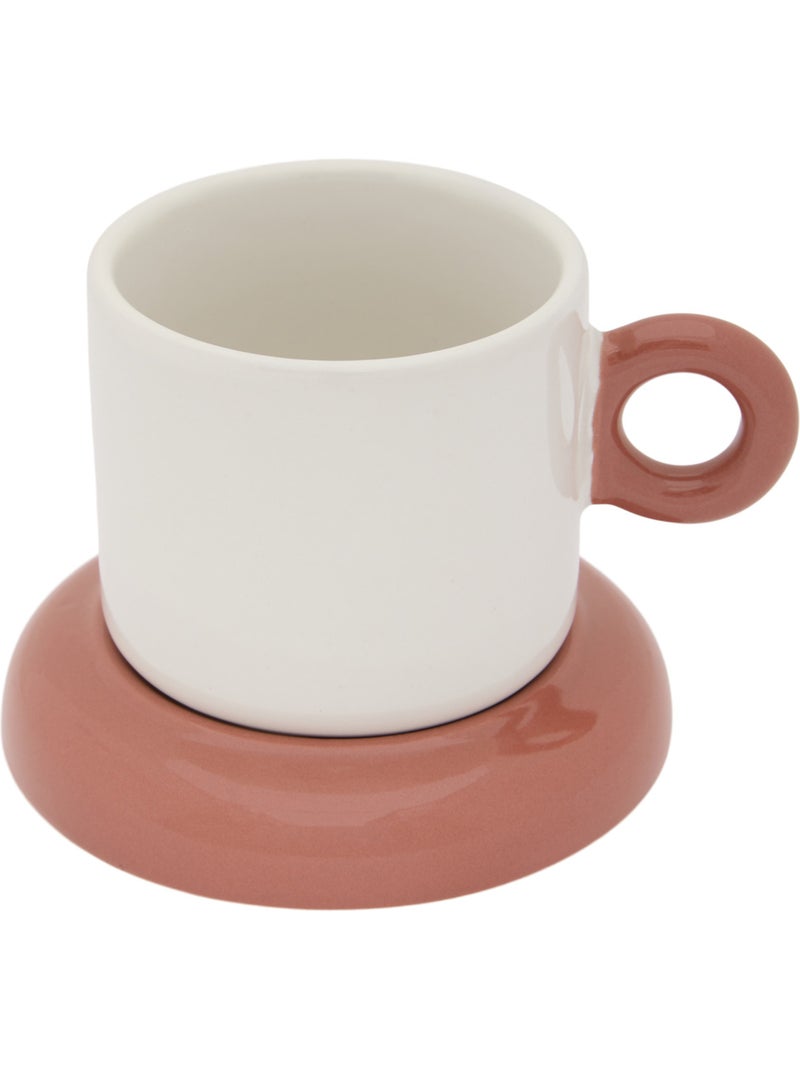 Coffret de 4 tasses en grès HOMY Multicolore - Kiabi