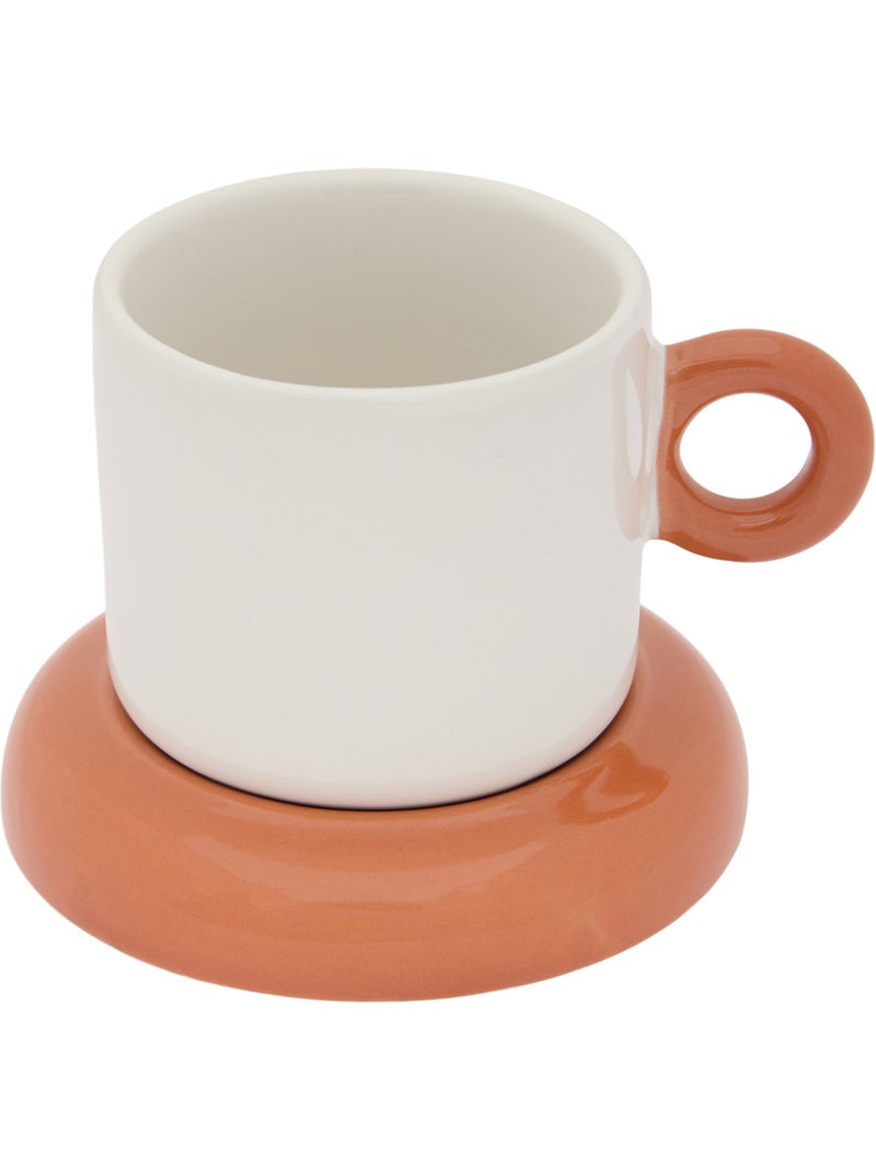 Coffret de 4 tasses en grès HOMY Multicolore - Kiabi