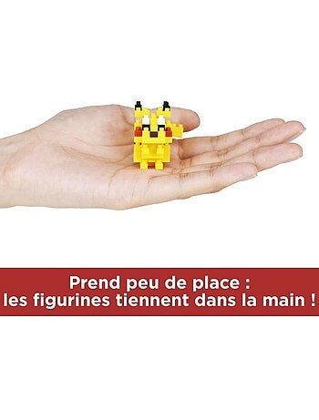 Coffret de 6 figurines en briques - bandai - nanoblock - pack pokémon type électrique