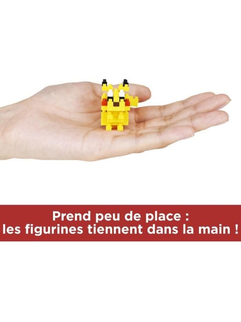 Coffret de 6 figurines en briques - bandai - nanoblock - pack pokémon type électrique Jaune - Kiabi