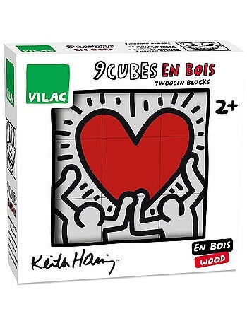 Coffret de 9 cubes Keith Haring