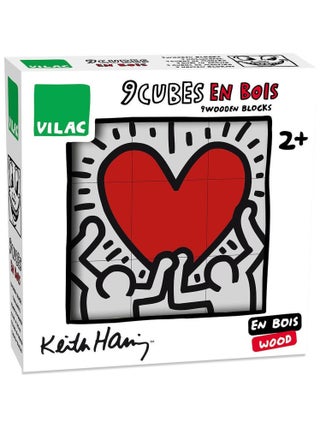 Coffret de 9 cubes Keith Haring