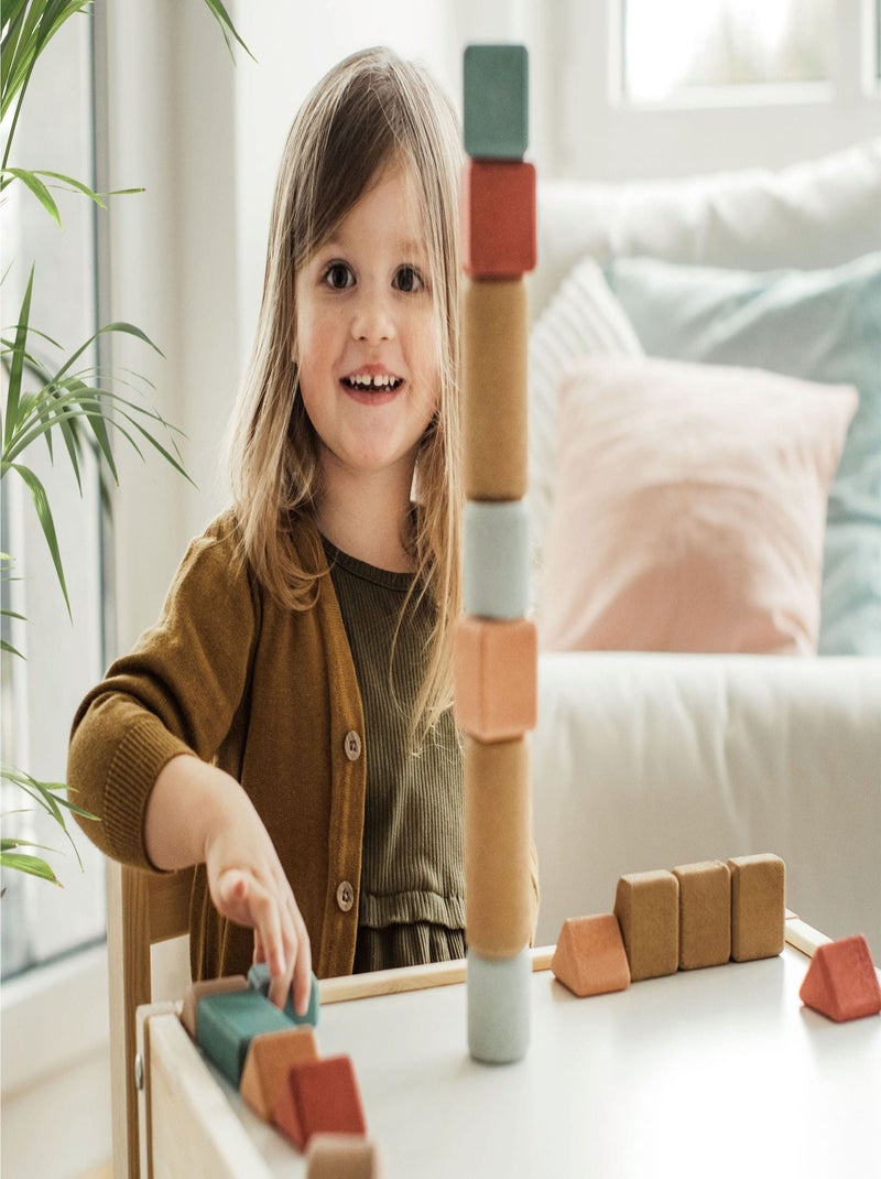 Coffret de blocs de construction en liège - 20 pcs Multicolore - Kiabi