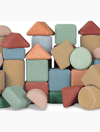 Coffret de blocs de construction en liège - 40 pcs
