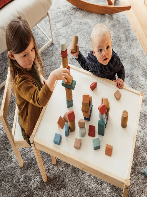 Coffret de blocs de construction en liège - Kiabi