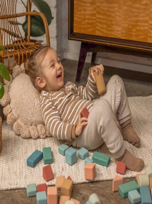 Coffret de blocs de construction en liège - Kiabi