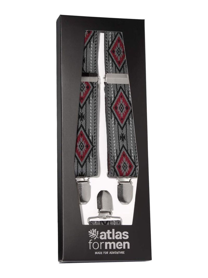 Coffret de Bretelles Fantaisie   - ATLAS FOR MEN Gris - Kiabi