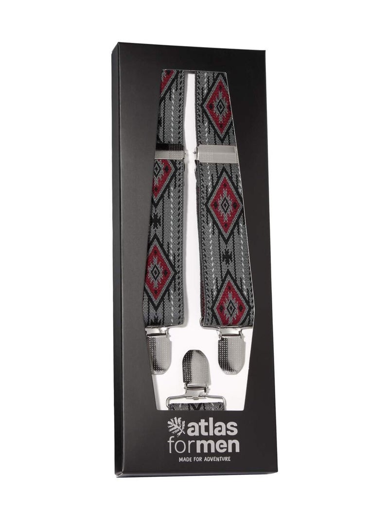 Coffret de Bretelles Fantaisie   - ATLAS FOR MEN Gris - Kiabi