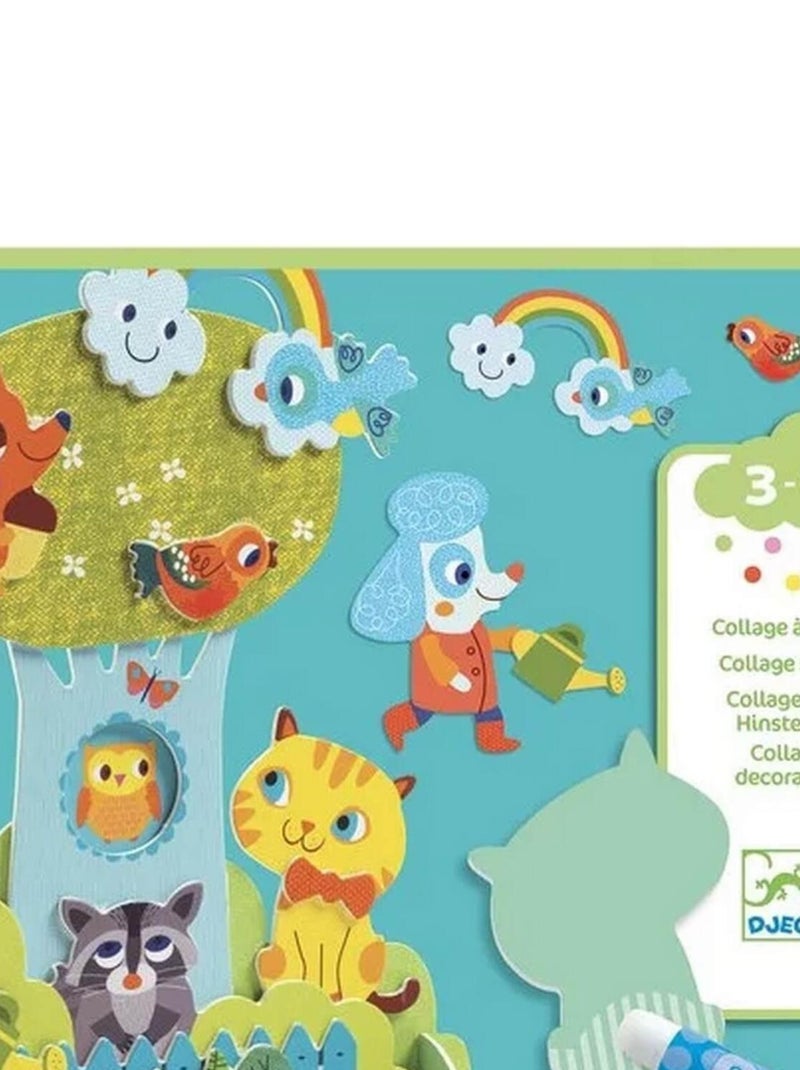 Coffret de collages à poser : Copains au jardin N/A - Kiabi