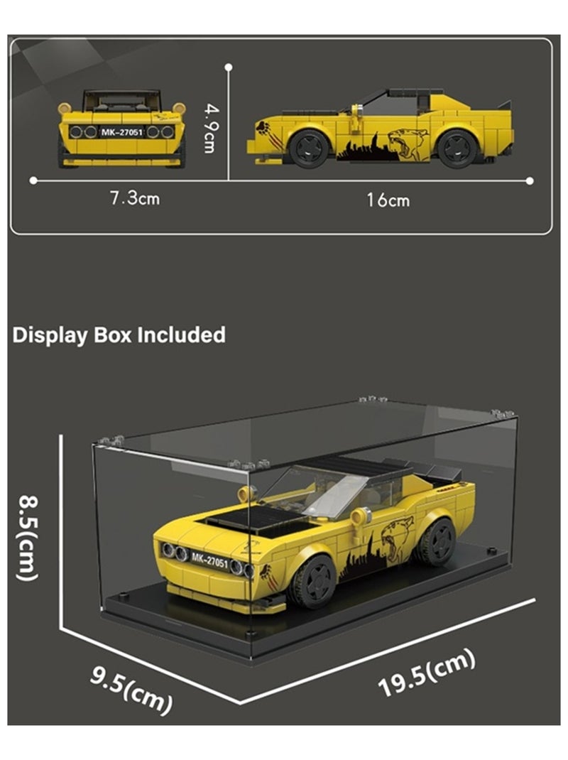Coffret de construction de voiture Challenger SRT Jaune - Kiabi