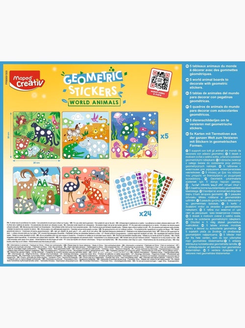 Coffret de gommettes animaux - Kiabi