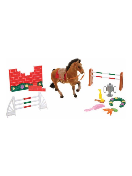 Coffret de jeu enfant avec cheval et accessoires de concours - Kiabi