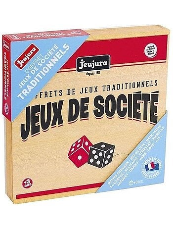 Coffret de jeux de société traditionnels - Coffret en bois : 150 règles