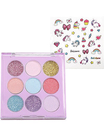 Coffret de maquillage avec accessoires et trousse de toilette colorbaby