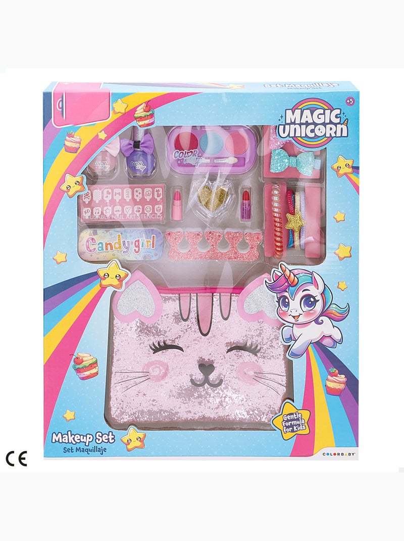 Coffret de maquillage avec accessoires et trousse de toilette colorbaby N/A - Kiabi