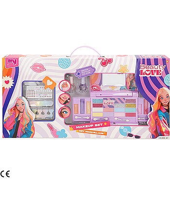 Coffret de maquillage pour enfants avec accessoires de beauté colorbaby