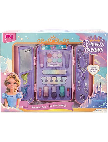 Coffret de maquillage pour enfants dans une valise avec accessoires colorbaby