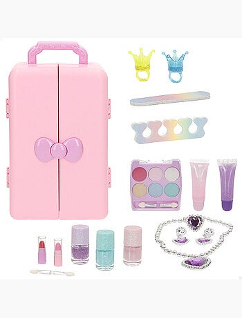 Coffret de maquillage pour enfants dans une valise avec accessoires colorbaby