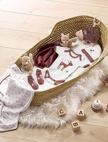 Coffret de naissance avec body, bonnet et chaussettes