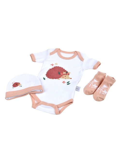 Coffret de naissance avec body, bonnet et chaussettes - Kiabi