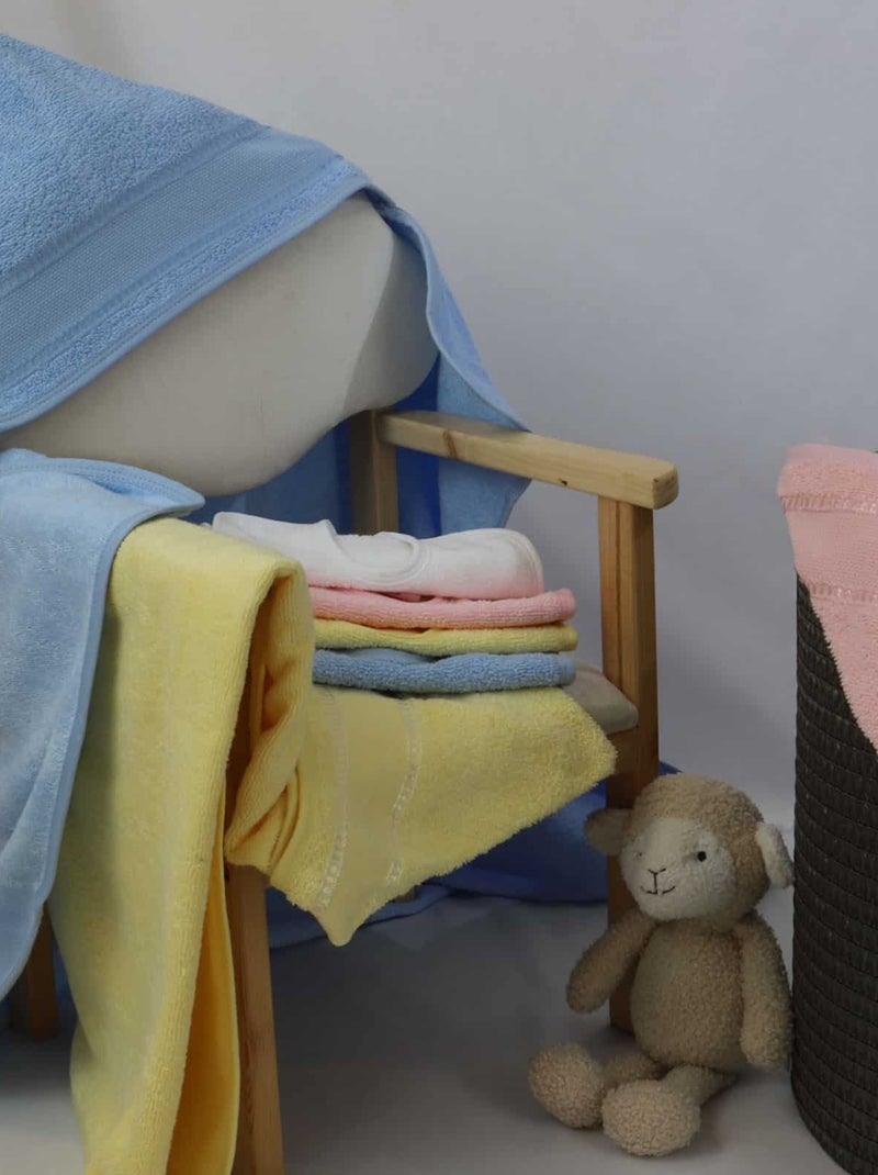 Coffret de naissance bavoir et cape à broder QUEIDA Bleu - Kiabi