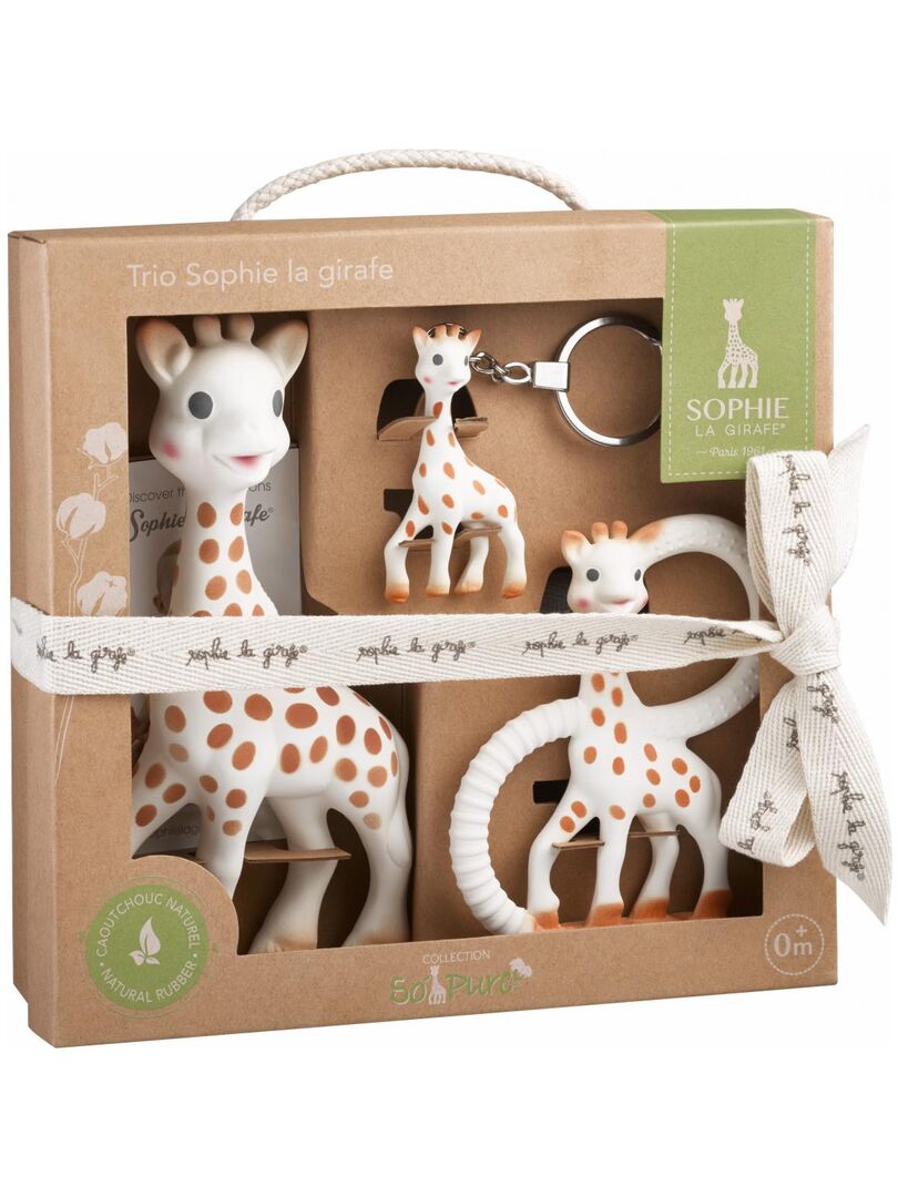 Coffret de naissance : Trio So'Pure Sophie la Girafe - Blanc