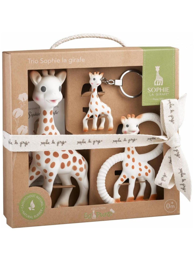 Coffret de naissance : Trio So'Pure Sophie la Girafe Multicolore - Kiabi