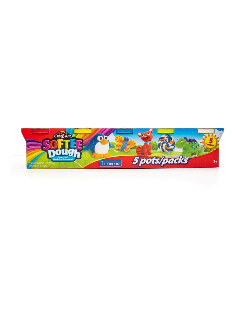 Coffret de pâte à modeler 5 couleurs N/A - Kiabi