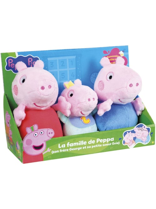 Coffret de peluches - peppa pig - jemini - peppa, georges et evie - 3 personnages - dès la naissance - Kiabi Coffret de peluches - peppa pig - jemini - peppa, georges et evie - 3 personnages - dès la naissance - Kiabi