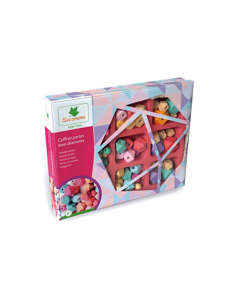 Coffret De Perles En Bois Diamant N/A - Kiabi