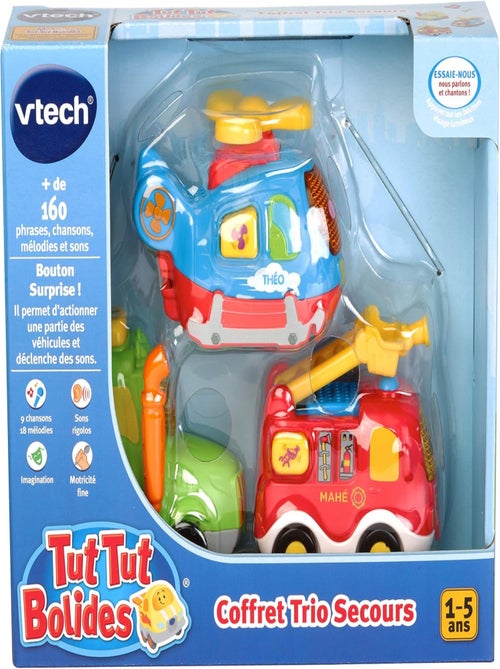 Coffret De Petites Voitures De Secours Parlantes - Tut Tut Bolides - Vtech - Kiabi