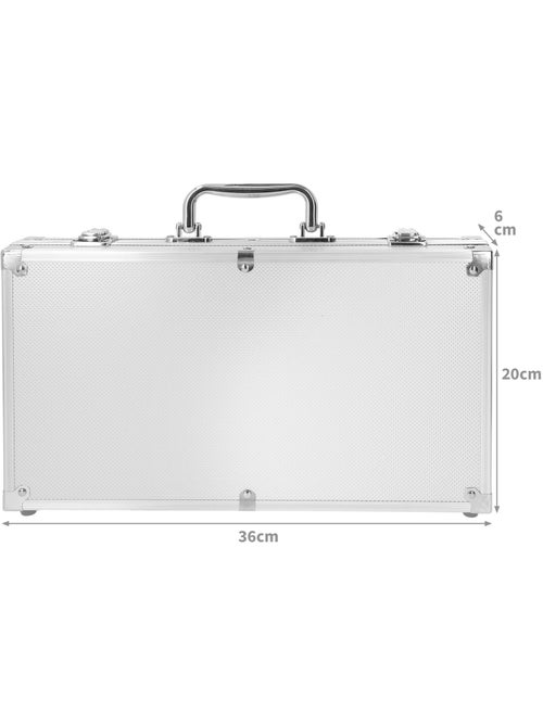 Coffret de poker avec 300 jetons dans une boîte en aluminium +18 ans colorbaby - Kiabi