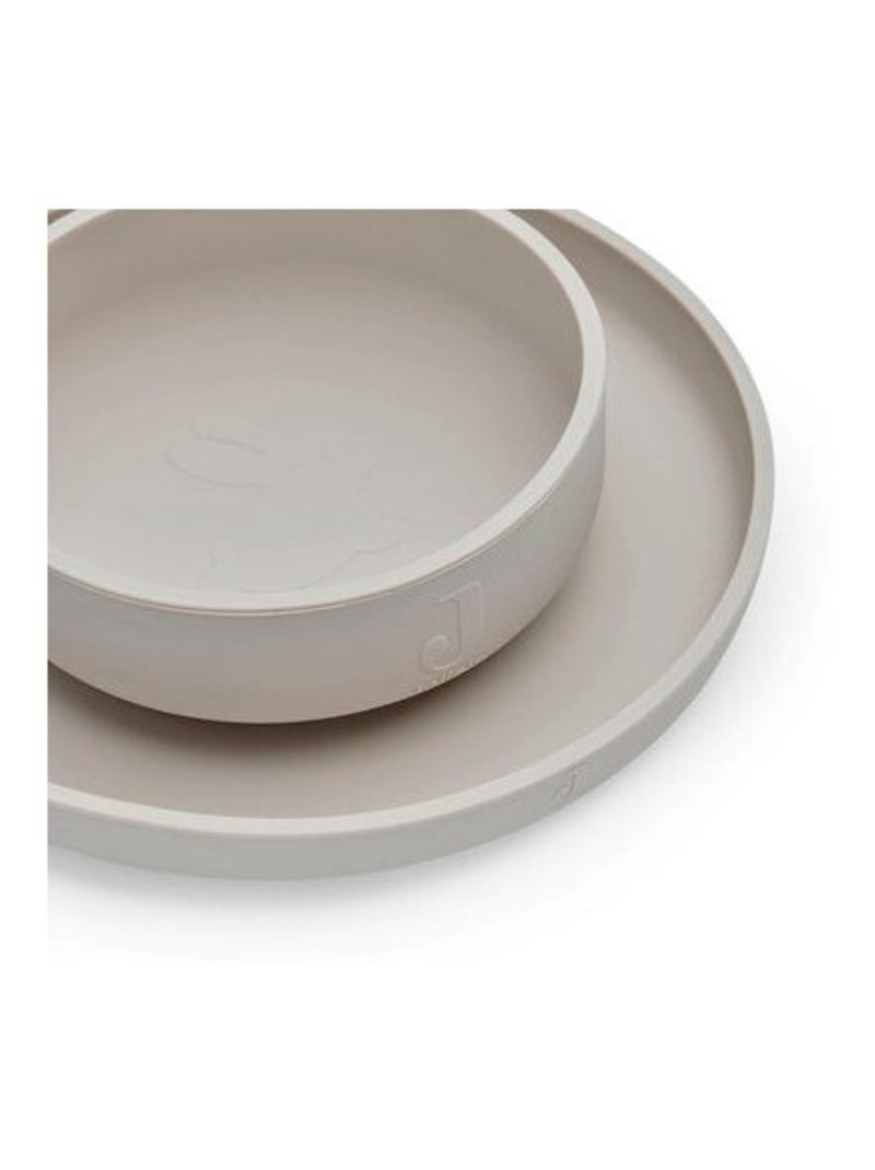 Coffret de table en silicone (4pcs) Jollein Beige - Kiabi
