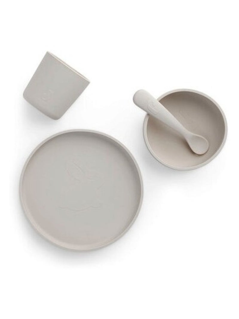 Coffret de table en silicone (4pcs) Jollein Beige - Kiabi