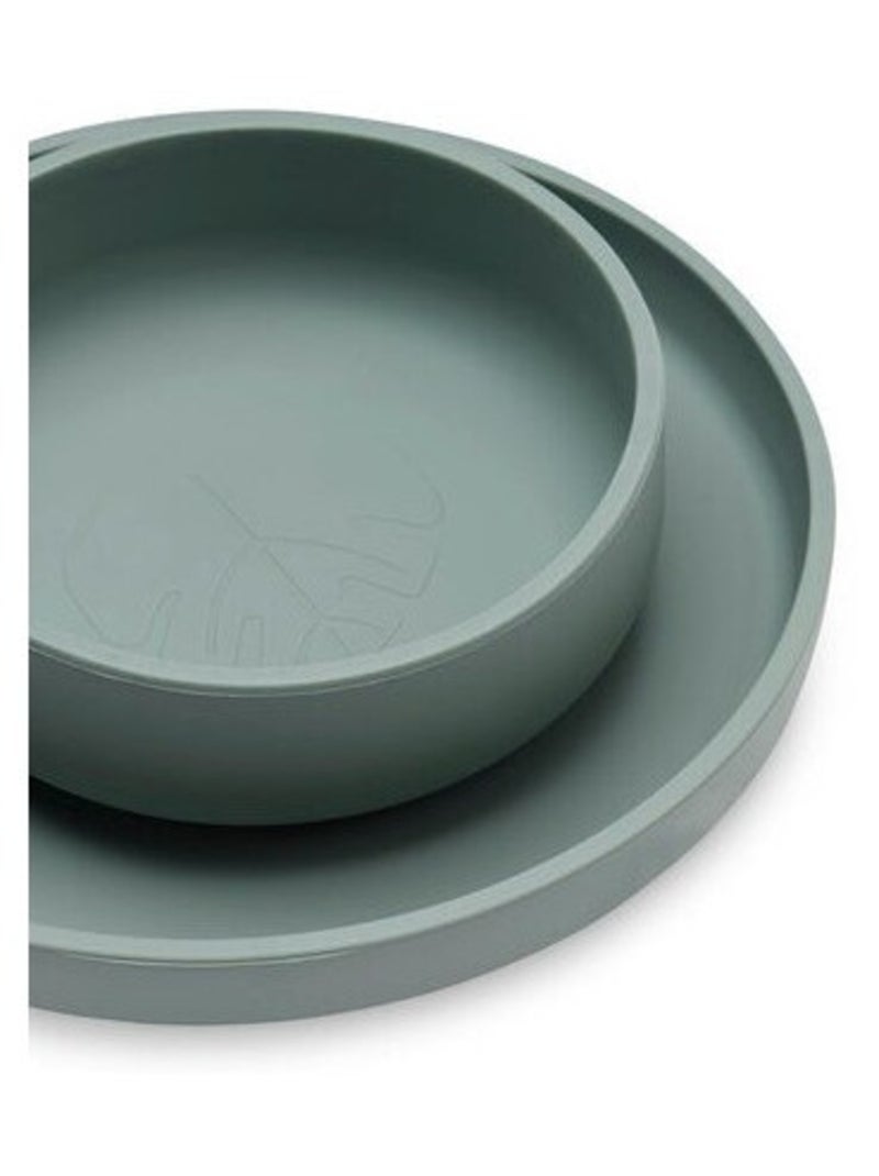 Coffret de table en silicone (4pcs) Jollein Vert - Kiabi