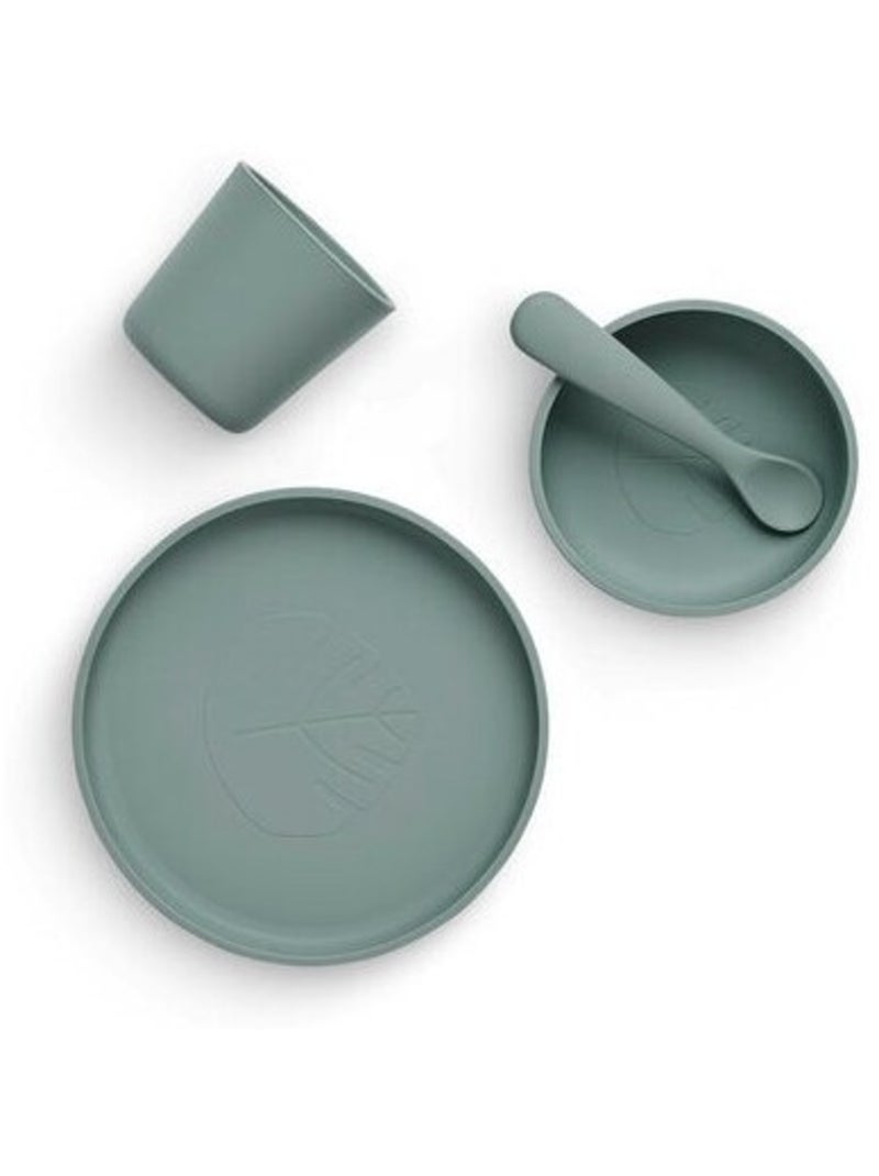 Coffret de table en silicone (4pcs) Jollein Vert - Kiabi