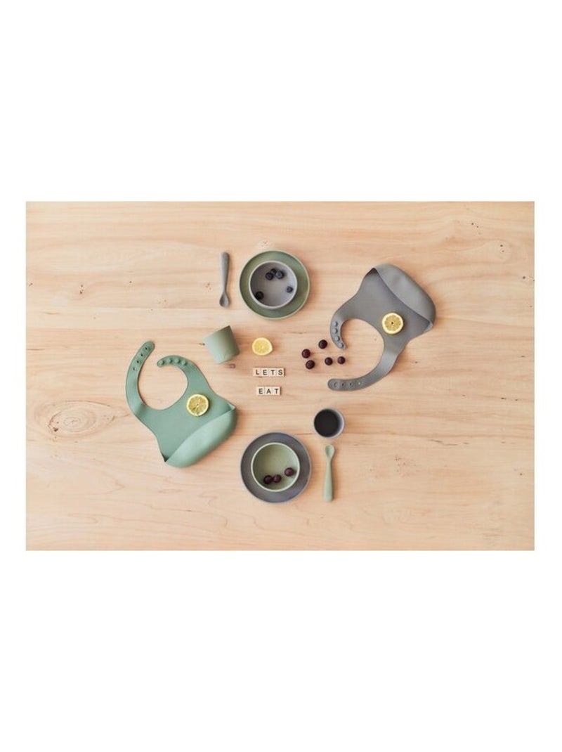 Coffret de table en silicone (4pcs) Jollein Vert - Kiabi