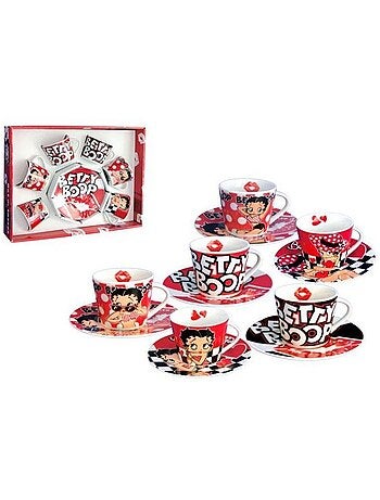 Coffret de tasses 'Betty Boop' – 6 tasses à café