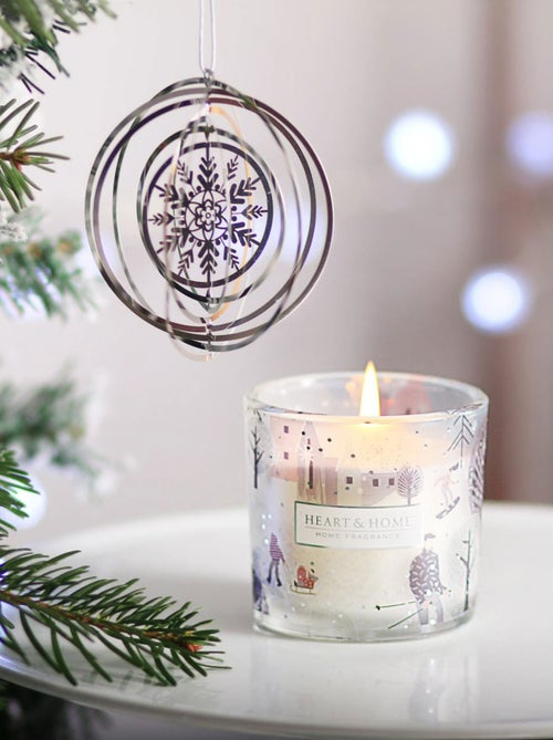 Coffret décoration de sapin avec bougie - Kiabi