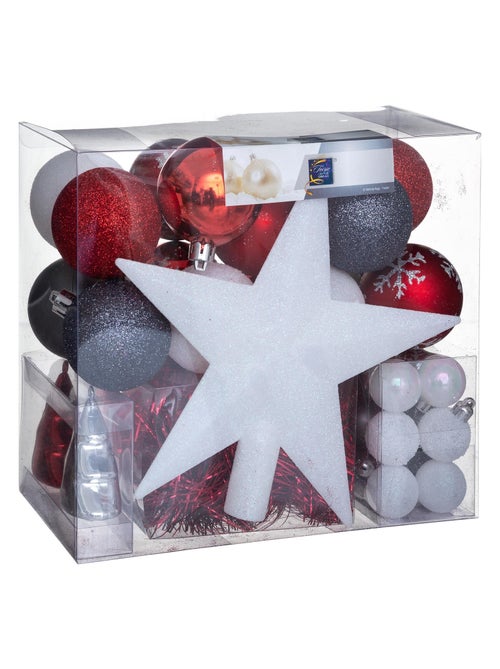 Coffret décorations de sapin 44 pièces - Kiabi