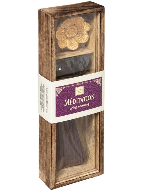 Coffret d'encens bâtonnets et cônes en bois de manguier doli - Kiabi Coffret d'encens bâtonnets et cônes en bois de manguier doli - Kiabi