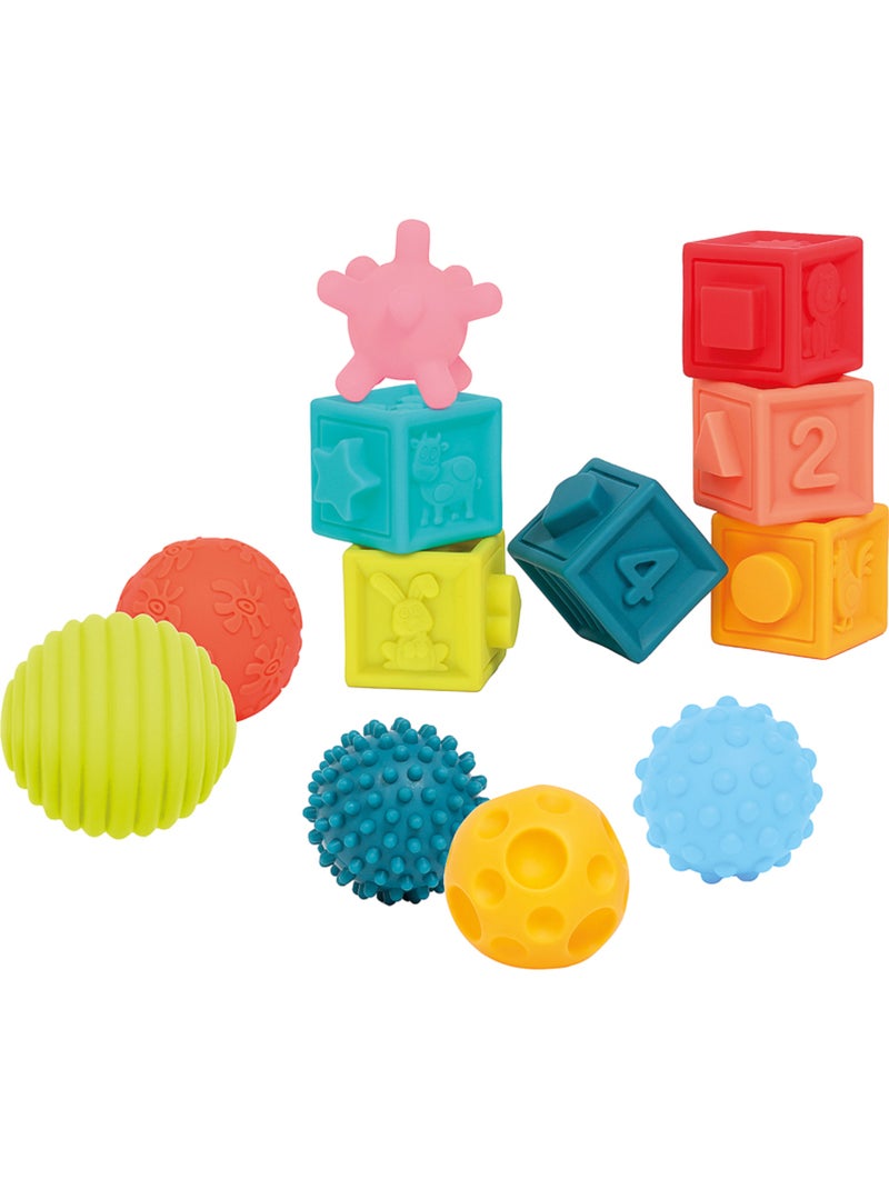 Coffret d'éveil balles texturées et cubes ludi N/A - Kiabi